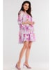 Awama Jurk roze/wit