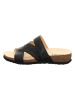 Think! Leren slippers "Julia" zwart