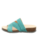 Think! Leren slippers "Julia" turquoise