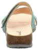 Think! Leren slippers "Julia" turquoise