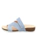 Think! Leder-Pantoletten "Julia" in Hellblau
