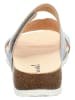 Think! Leren slippers "Julia" lichtblauw