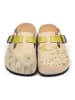 Calceo Clogs beige/geel/meerkleurig