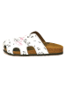 Calceo Clogs in Weiß/ Bunt