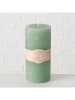 Boltze 3-delige set: stompkaarsen groen/turquoise - 2x 451 g
