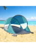 Profigarden Pop-up strandtent blauw - (B)200 x (H)90 x (D)120 cm