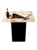 Nature Fellow Bierkasten-Tischplatte in Natur/ Schwarz - (B)79 x (H)10,5 x (T)57,5 cm
