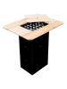 Nature Fellow Bierkasten-Tischplatte in Natur/ Schwarz - (B)79 x (H)10,5 x (T)57,5 cm