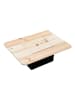 Nature Fellow Bierkasten-Tischplatte in Natur/ Schwarz - (B)79 x (H)10,5 x (T)57,5 cm