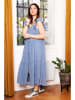 La Fabrique du Lin Lniana sukienka "Ariane" w kolorze niebieskim