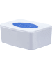 AMARE Roestvrijstalen box voor vochtige doekjes zilverkleurig - (B)17,5 x (D)15,5 cm