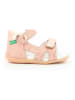 Kickers Leder-Sandalen "Binsia 2" in Rosa