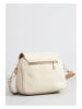 Christian Laurier Leder-Umhängetasche "Beeza" in Creme - (B)22 x (H)18 x (T)7 cm