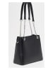 Christian Laurier Leder-Schultertasche "Rachel" in Schwarz - (B)24,5 x (H)20 x (T)10 cm