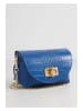 Christian Laurier Leren schoudertas "Etienne" blauw - (B)16 x (H)10 x (D)9 cm