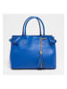 Christian Laurier Skórzana torebka "Anita" w kolorze niebieskim - 32,5 x 23 x 15,5 cm