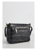 Christian Laurier Leder-Umhängetasche "Flory" in Schwarz - (B)23 x (H)17 x (T)8 cm