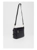 Christian Laurier Leder-Umhängetasche "Flory" in Schwarz - (B)23 x (H)17 x (T)8 cm