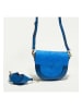 Christian Laurier Leder-Schultertasche "Lexa" in Blau - (B)22 x (H)18 x (T)8 cm