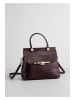 Christian Laurier Leder-Henkeltasche "Emy" in Bordeaux - (B)27 x (H)19 x (T)12 cm