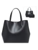 Christian Laurier Leder-Schultertasche "Amy" in Schwarz - (B)47 x (H)29 x (T)15 cm