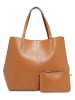 Christian Laurier Leren schoudertas "Amy" camel - (B)47 x (H)29 x (D)15 cm