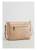 Christian Laurier Leder-Umhängetasche "Acil" in Beige - (B)23 x (H)18,5 x (T)8 cm
