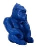 Garden Spirit Decoratief figuur "Gorille" blauw - (B)38 x (H)54 x (D)37 cm
