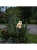 STAR Trading Ledsolartuinsteker "Owl" wit/zwart - (B)13 x (H)33 x (D)10 cm