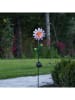STAR Trading Ledsolartuinsteker "Pink Daisy" meerkleurig - (B)15 x (H)81 x (D)12 cm