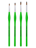 Eberhard Faber Synthetische penselen "Green Winner - Fijn" groen - 4 stuks