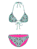 Chiemsee Bikini "Lana" w kolorze miętowym ze wzorem