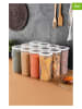 Violeta Home 12-delige set: voorraadpotten wit - 1,75 l