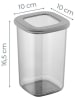 Violeta Home 3-delige set: voorraadpotten grijs - 1,2 l