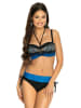Meriell Club Bikini in Schwarz/ Blau