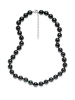 Pearls of London Perlen-Halskette in Anthrazit - (L)43 cm