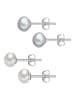 The Pacific Pearl Company 2er-Set: Silber-Ohrstecker mit Perlen