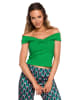 made of emotion Top w kolorze zielonym