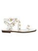 Patrizia Pepe Skórzane sandały w kolorze białym