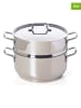 Trendy Kitchen by EXCÉLSA 2-delige set: roestvrijstalen pan met stoominzet - Ø 22 cm