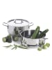 Trendy Kitchen by EXCÉLSA 2-delige set: roestvrijstalen pan met stoominzet - Ø 22 cm