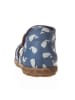 Naturino Skórzane półsandały "Lagoon" w kolorze niebieskim ze wzorem
