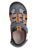 Geox Halbsandalen "Kyle" in Grau/ Orange