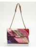 ATELIER ENAI Skórzana torebka w kolorze jasnoróżowo-czerwono-złotym - 28 x 18 x 8 cm