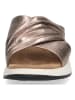 Caprice Leder-Keilpantoletten "Sia" in Gold