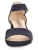 Caprice Leren haksandalen "Carla" donkerblauw