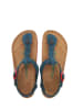 Comfortfusse Skórzane sandały w kolorze niebiesko-czerwonym