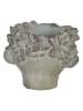 Clayre & Eef Blumentopf in Grau - (B)12 x (H)10 x (T)9 cm