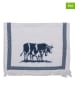 Clayre & Eef Ręczniki (2 szt.) w kolorze biało-niebieskim dla gości - 66 x 40 cm