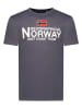 Geographical Norway Koszulka "Jacky" w kolorze antracytowym